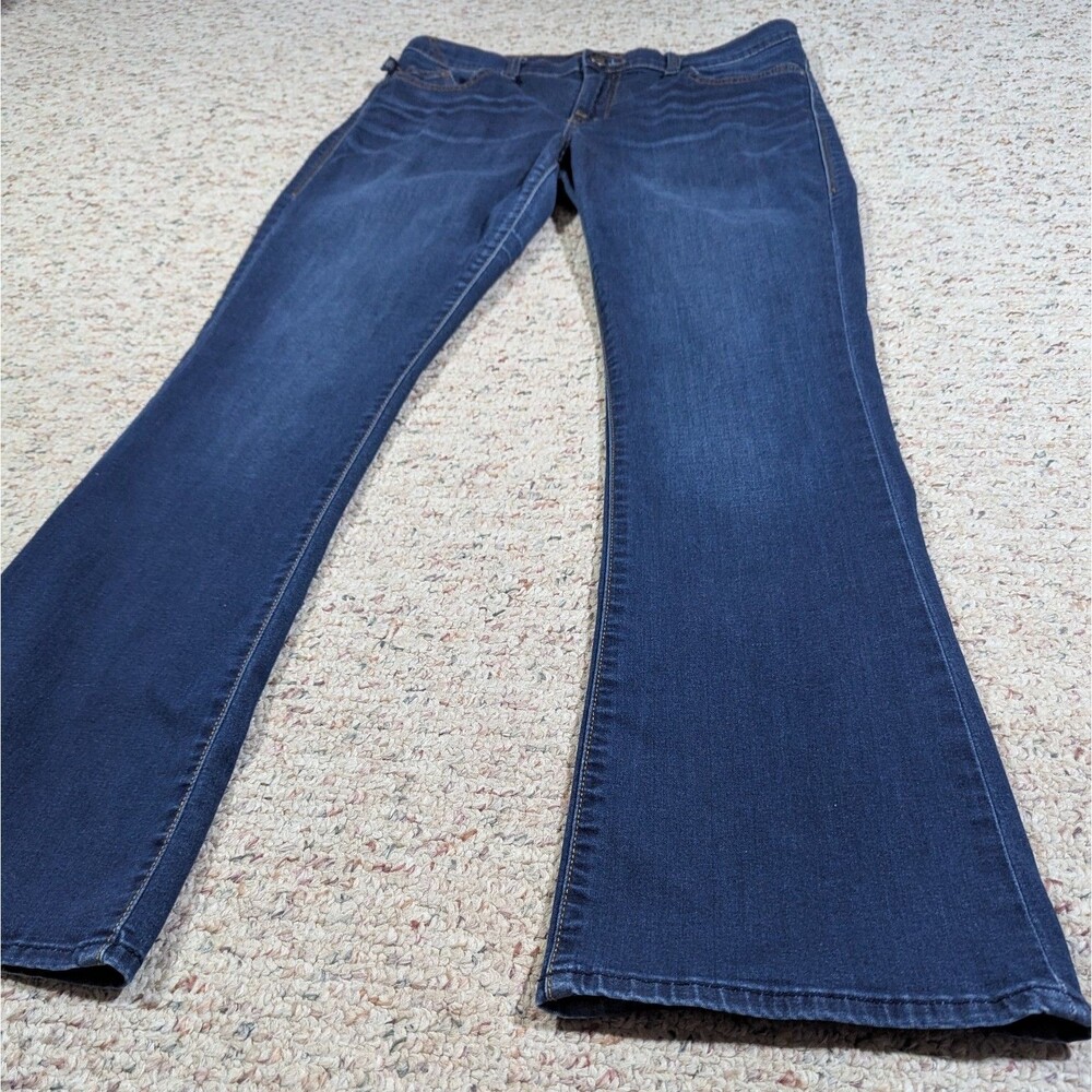 Rock & Republic Kasandra Blue Jeans Bootcut Womens 14 M Stretch Embossed Pockets - Picture 2 of 10